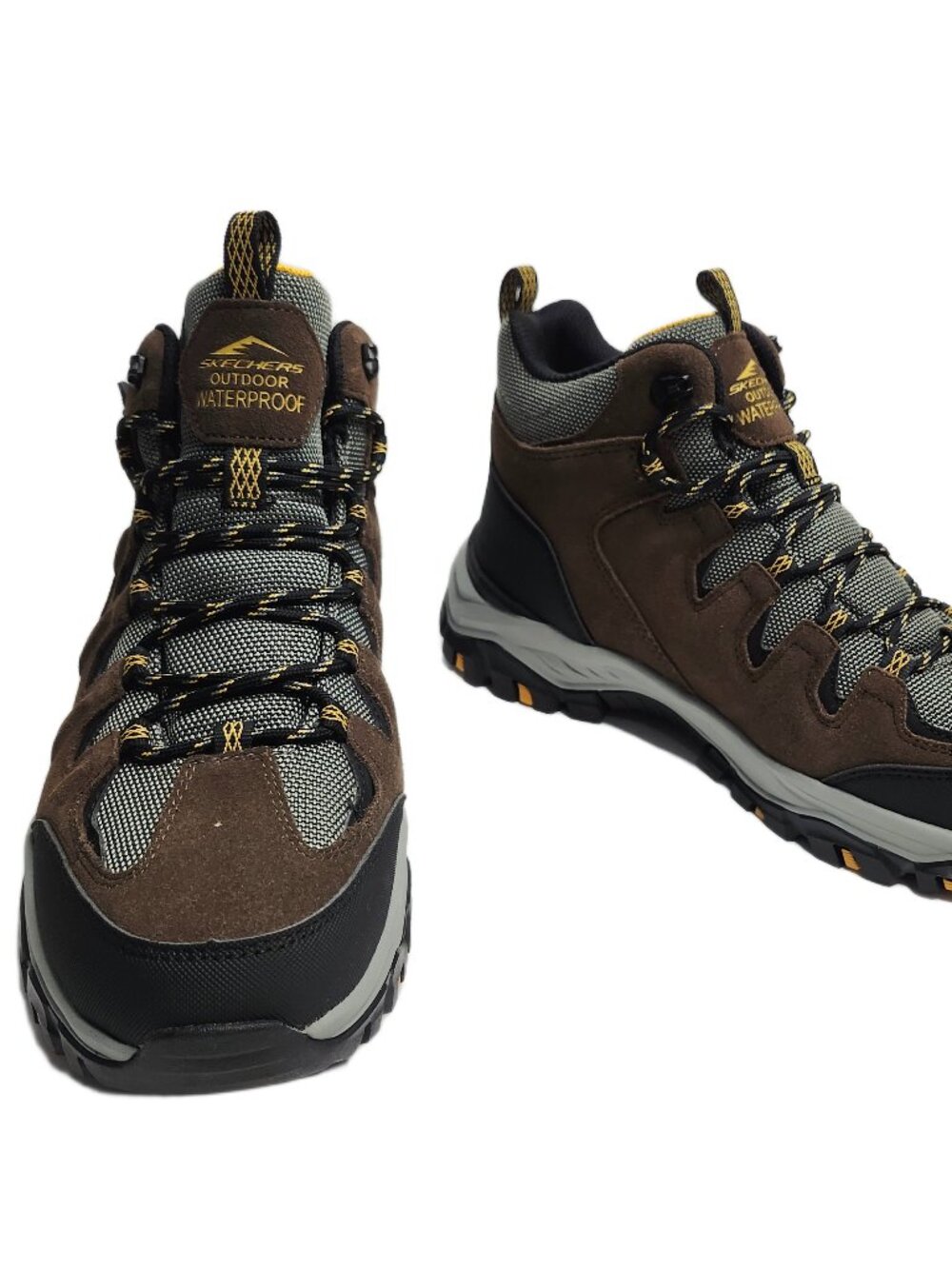 Skechers Rickter Branson Brown Hiking Shoe Mid Top Waterproof